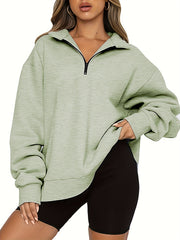 Casual Quarter Zip Sweatshirt for Women