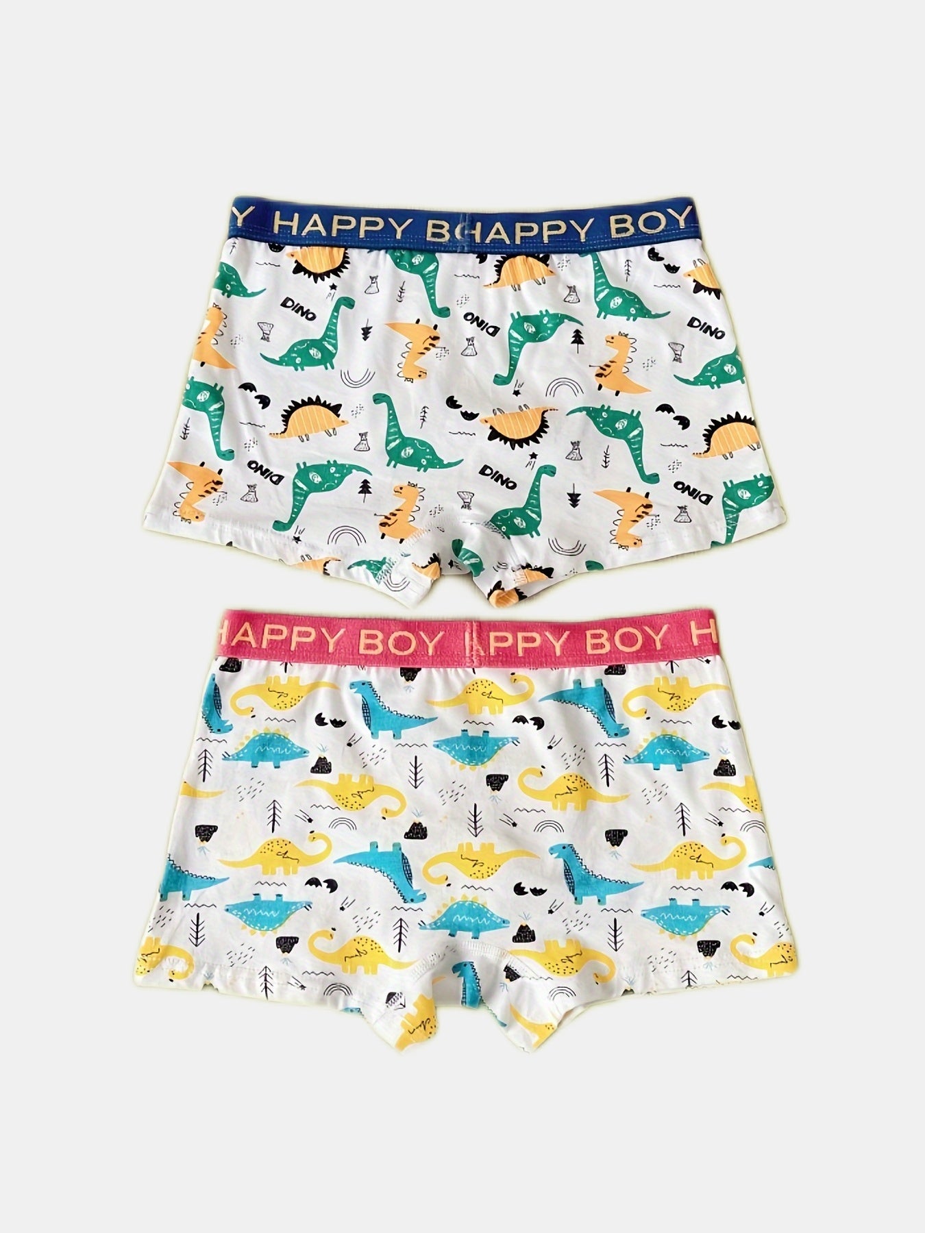 4pcs Boys Teen Cartoon Print Soft Boxer Briefs Underwear