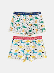 4pcs Boys Teen Cartoon Print Soft Boxer Briefs Underwear