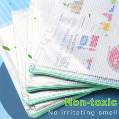8pcs Light Green Mesh Office Document Storage Bags