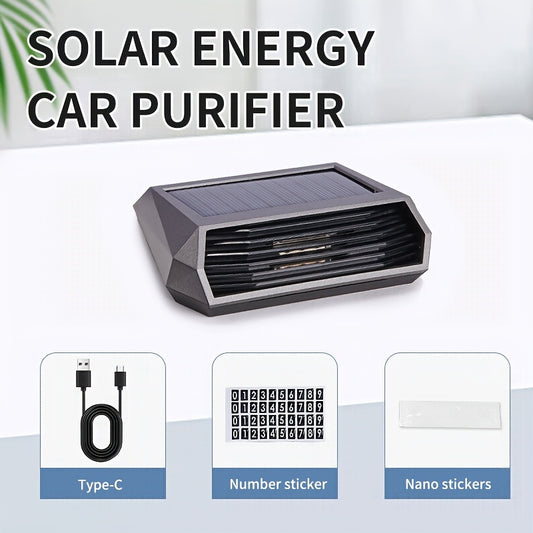 Solar Car Air Purifier Eliminates Odor Nightlight