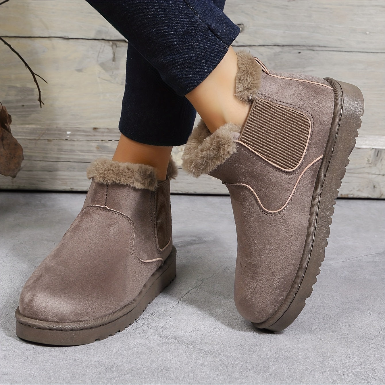 Women's Anti Slip Thickened Snow Boots Warm Thick Bottom Shoes