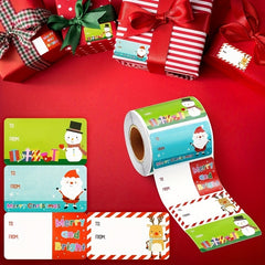 500pcs Christmas Santa Claus Stickers Self Adhesive Christmas Tag