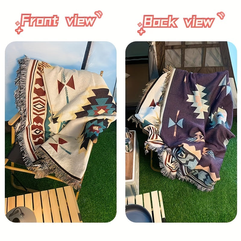 Retro Ethnic Style Picnic Mat for Outdoor Camping