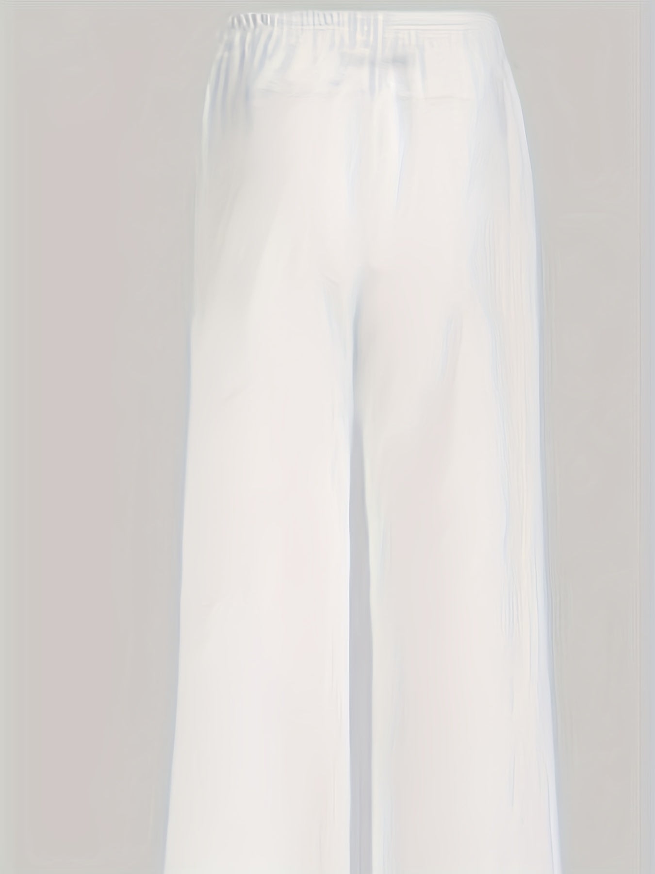 Floral Wide Leg Pants Spring/Fall Casual Loose Fit Women's Clothing