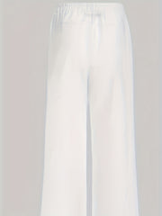 Floral Wide Leg Pants Spring/Fall Casual Loose Fit Women's Clothing