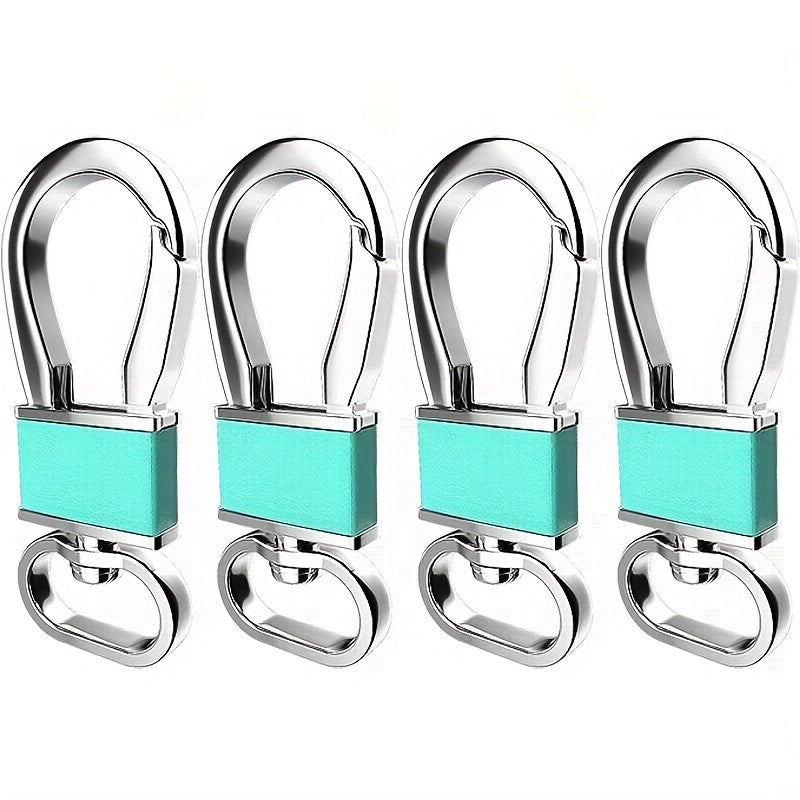4pcs Metal Carabiner Keychain Portable Key Holder for Camping Hiking