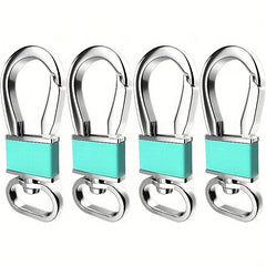 4pcs Metal Carabiner Keychain Portable Key Holder for Camping Hiking