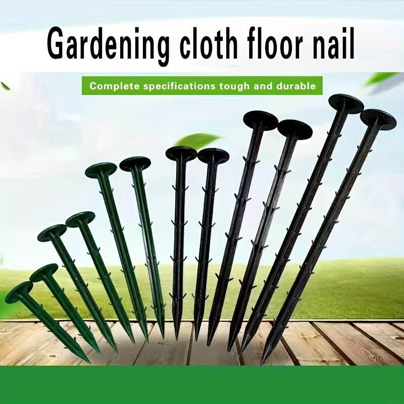 100pcs Plastic Gardening Ground Nail Garden Shed Grass Proof Cloth Ground Nails