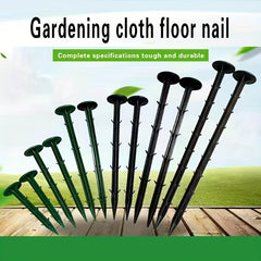 100pcs Plastic Gardening Ground Nail Garden Shed Grass Proof Cloth Ground Nails