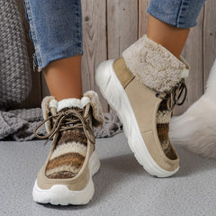 Non slip Chunky Snow Boots Wear Resistant Warm Boots Women's Footwear