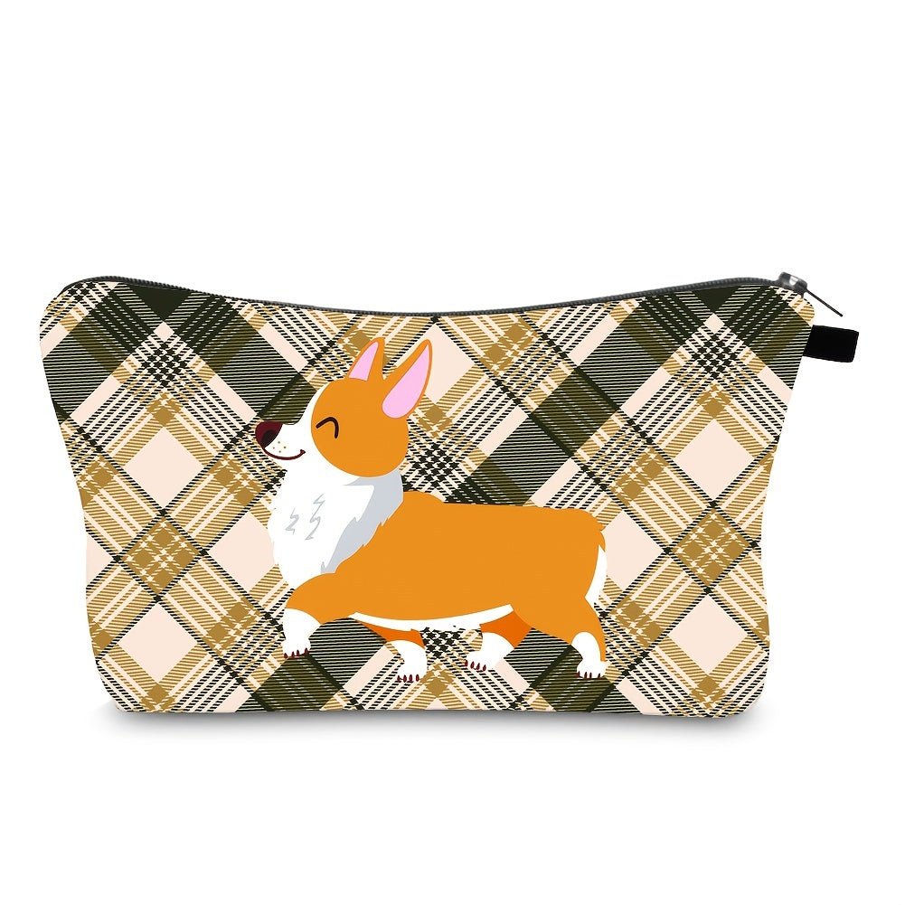 Corgi Dog Makeup Bag Toiletry Storage Pouch