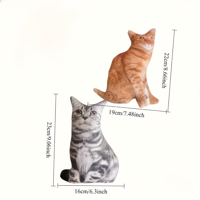 Abstract Cat Plush Toy Realistic Faces Soft Filling Perfect Gift