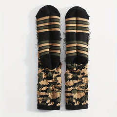 1Pair Crew Socks For Running Hiking Basketball Anti Slip Sport Socks