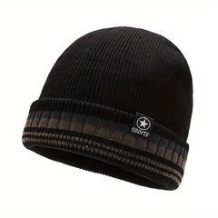 Men's Coldproof Windproof Fleece Knitted Beanie Hat