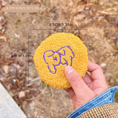 Cartoon Animal Plush Coin Purse Zipper Round Storage Bag for Earphone Key