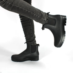 Women's Platform Chelsea Rain Boots Waterproof Outdoor Shoes