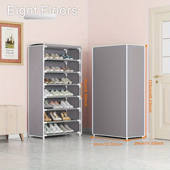 1pc Dustproof Shoe Rack Storage for Living Room Bedroom