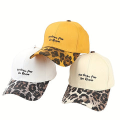 Leopard Embroidered Baseball Cap for Outdoor