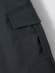 Boys Casual Cargo Pants Elastic Waist Pocket Outdoor