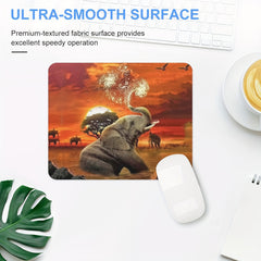 Cute Elephant Gaming Mouse Pad for Women, Non-Slip Rubber Mat