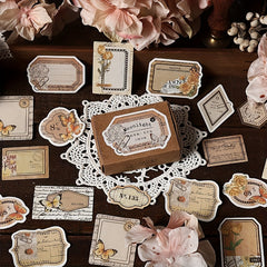 45 Retro Flower Art Fresh Notes DIY Decorations