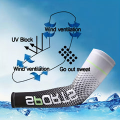 Sports Sunscreen Ice Sleeves Gradient Elastic UV Protection Arm Guard