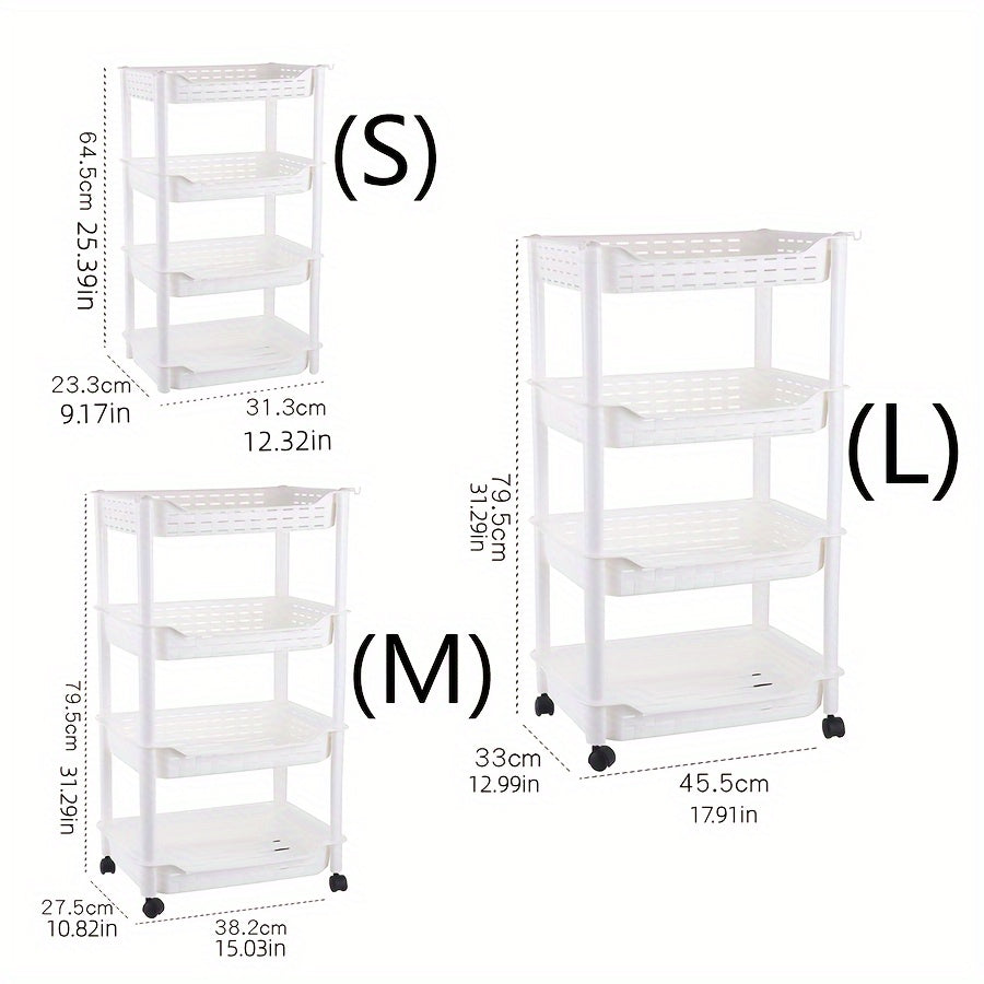 1pc Movable Storage Rack for Home Item Organization