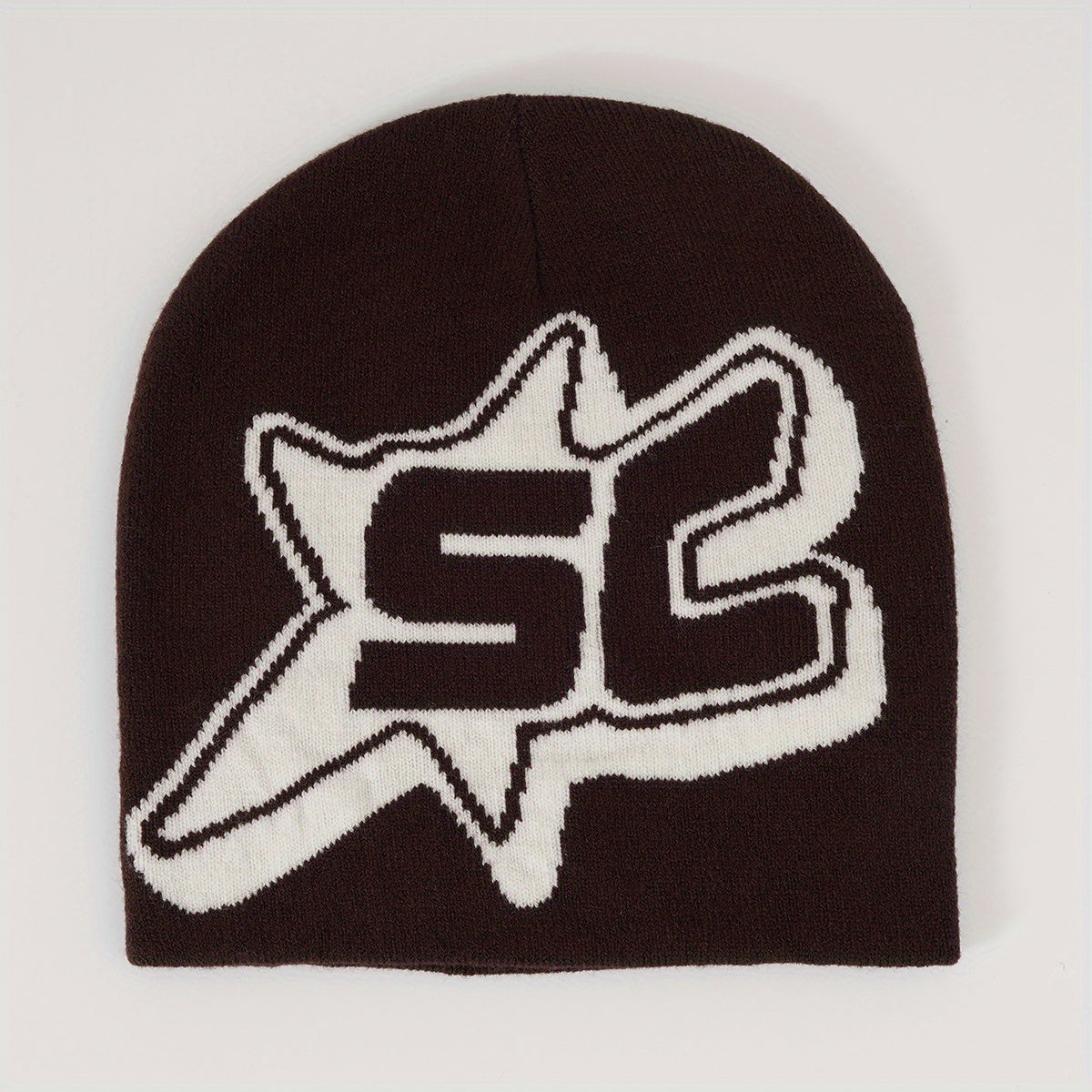 Y2K Candy Couple Beanie Letter Jacquard Skull Cap Hip Hop Ski Hat