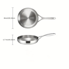 Stainless Steel Frying Pan 20 25 30 Professional Skillet With Lid