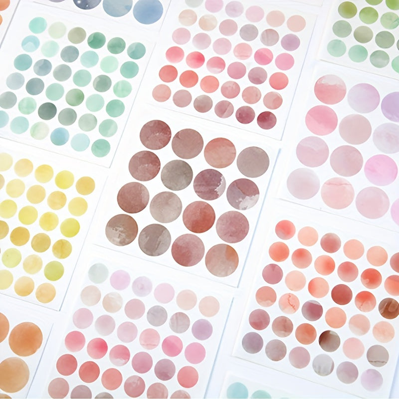 400pcs Cartoon Dot Stickers Polka Dot Stickers For Planners Journaling