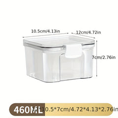 Transparent Food Storage Jars for Grains & Snacks