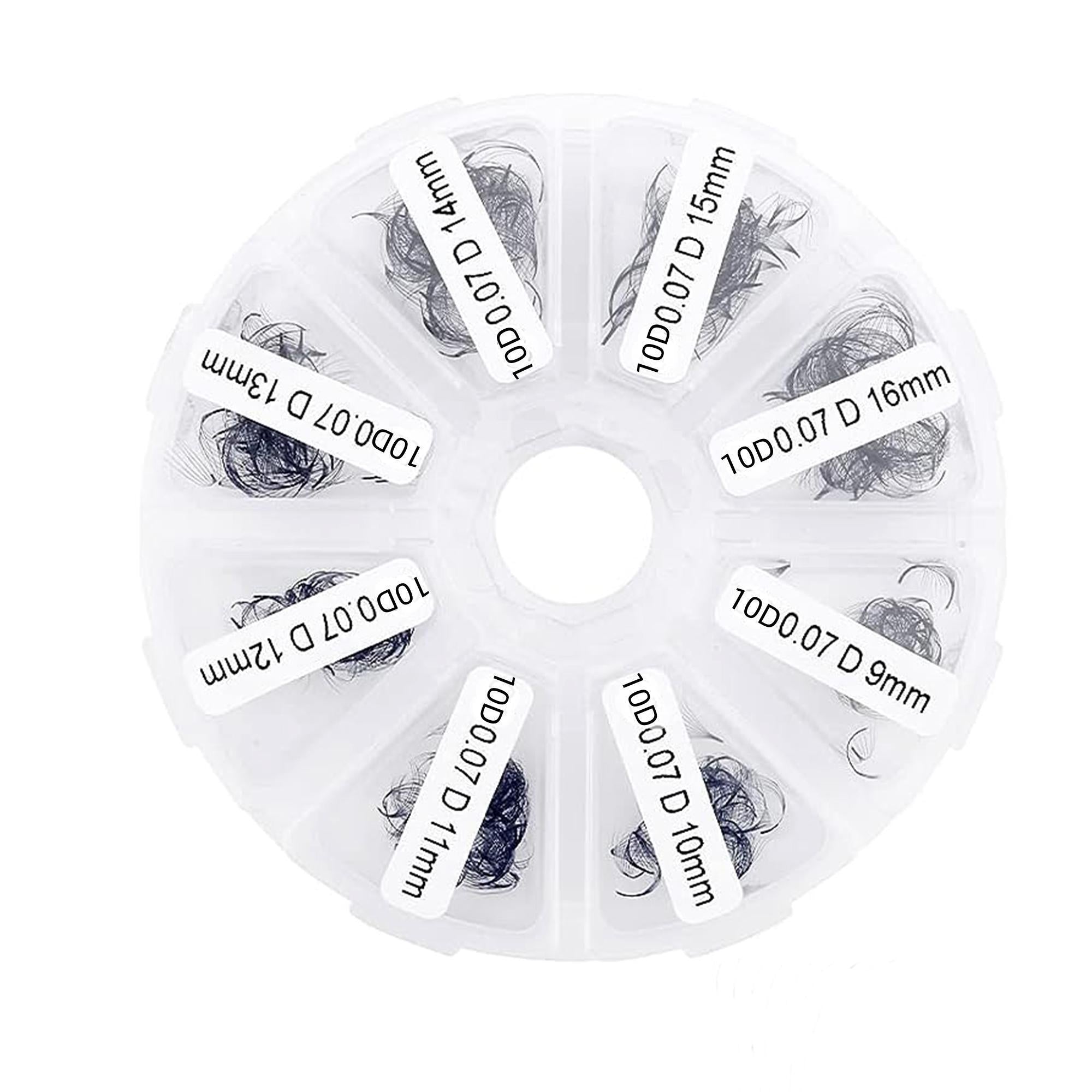 500 Premade Fans Eyelash Extension 10D 12D 0.07 0.05mm C D Curling 9-16mm