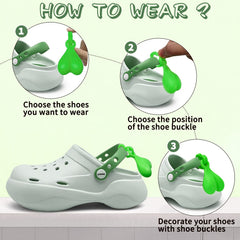 2pcs Glow In The Dark Balls for Croc Shoes