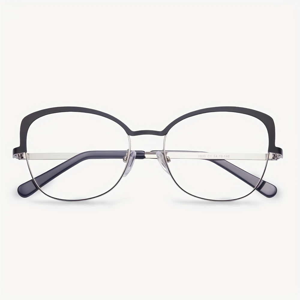 Men's Half Frame Blue Light Blocking Glasses Anti UV Ray