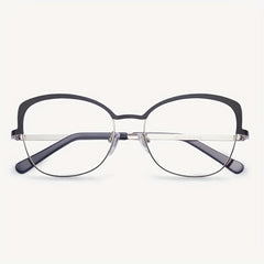Men's Half Frame Blue Light Blocking Glasses Anti UV Ray