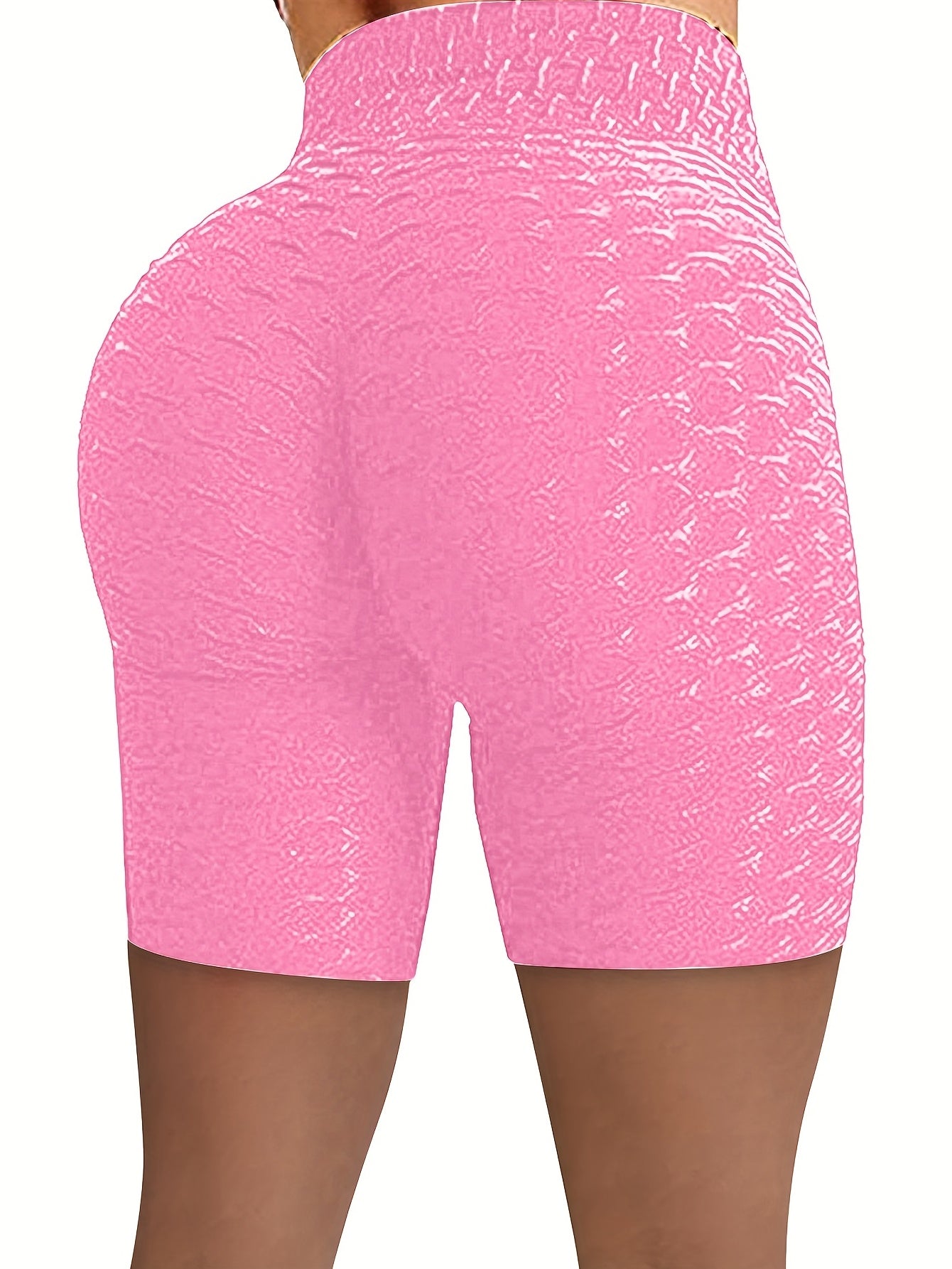Y2K Solid Skinny Shorts Lifting High Waist Yoga Shorts