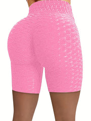 Y2K Solid Skinny Shorts Lifting High Waist Yoga Shorts