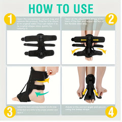 Plantar Fasciitis Night Splint for 70kg + Massage Ball + 3 Straps