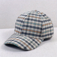 Plaid Baseball Cap Vintage Casual Sunshade Dad Hat Unisex Sun Hats For Men