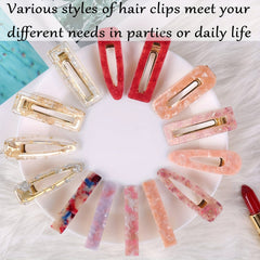 30pcs Hair Pin And Clip Silicone Epoxy Resin Molds DIY Jewelry Making