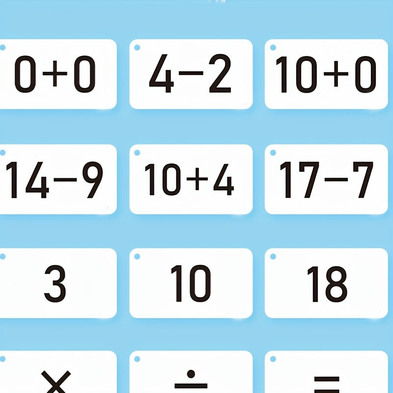 Paper Addition Subtraction Flashcards 270pcs Within 20 Math Learning Set