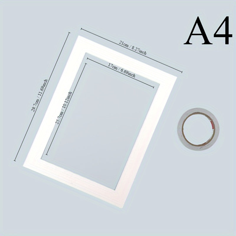 3pcs DIY Cardstock Paper Photo Frames with Cardboard Lining