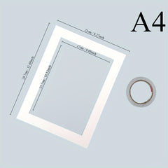 3pcs DIY Cardstock Paper Photo Frames with Cardboard Lining