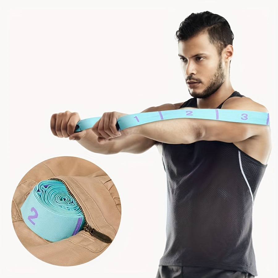 Yoga Elastic Resistance Band with 10 Independent Rings