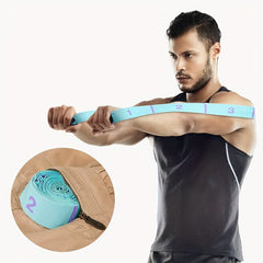 Yoga Elastic Resistance Band with 10 Independent Rings