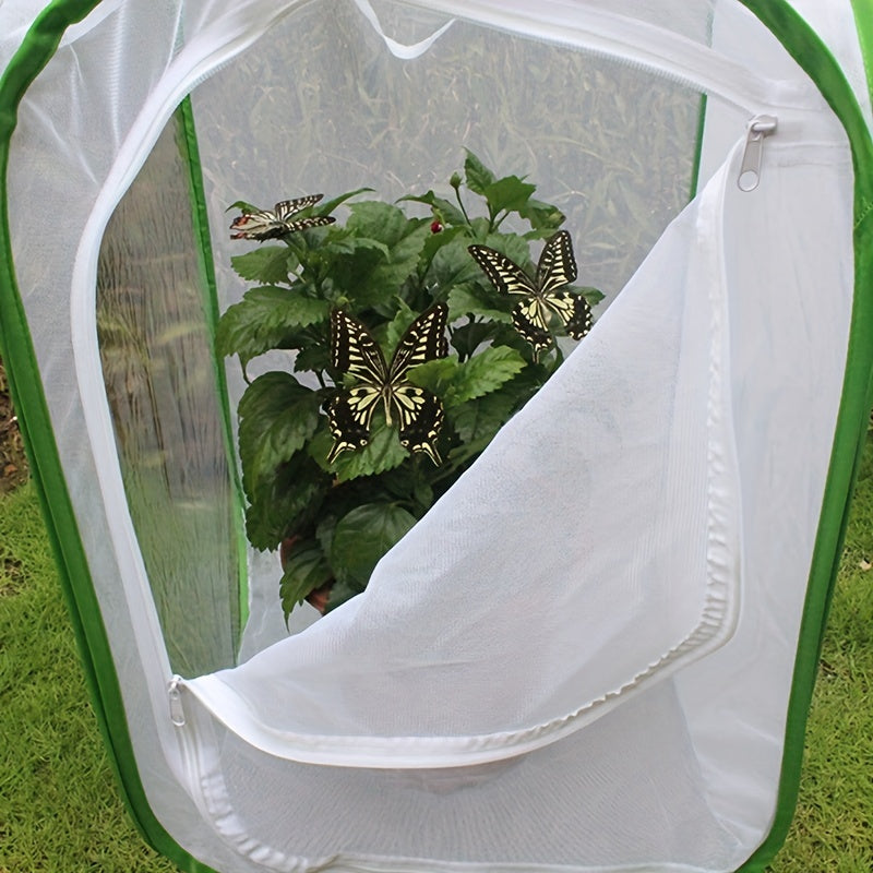 Large Pet Cage Folding Butterfly PVC Cage for Plants Insect Prevention