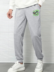 Cartoon Pattern Sweatpants Men's Drawstring Jogger Pants