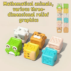 Soft Rubber Building Block Toy Educational Pinch Foot Puzzle Building Block Toy