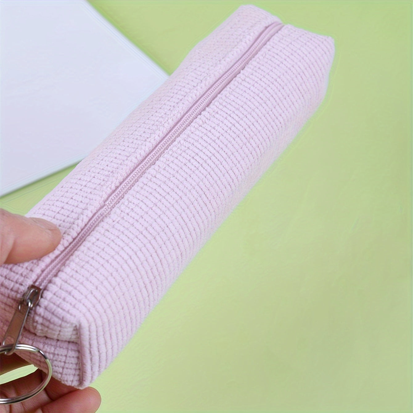 Flannelette Grid Pen Bag for Stationery